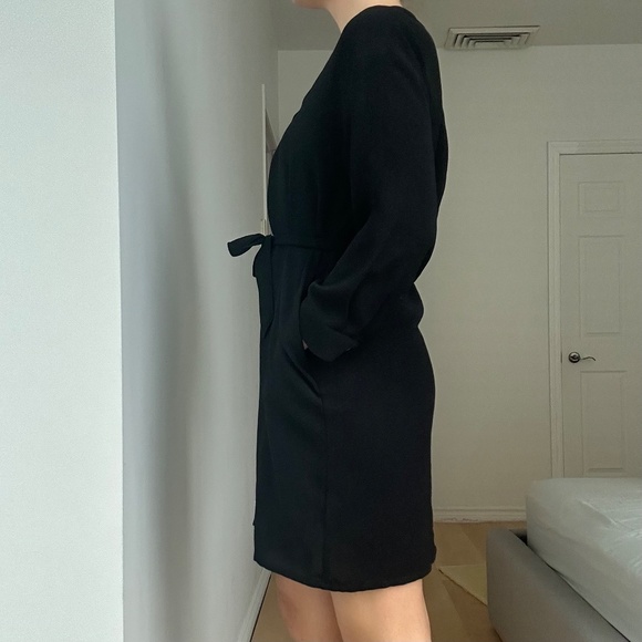 BLACK BUTTON-UP DRESS - Picture 3 of 7